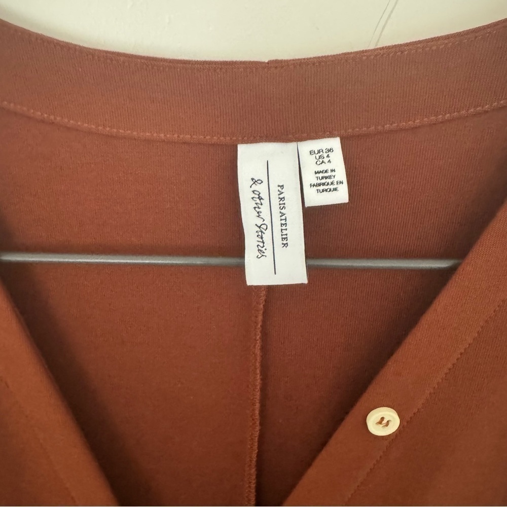 & OTHER STORIES BOTTON DOWN MIDI BROWN DRESS - Picture 4 of 4